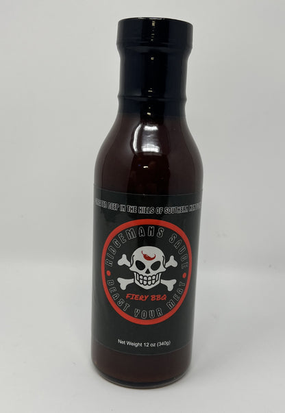 12oz Bottle Ridgeman's Fiery BBQ Sauce