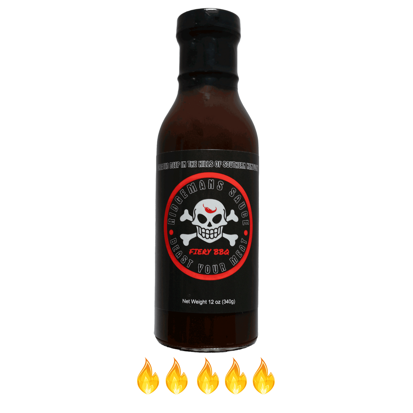 12oz Bottle Ridgeman's Fiery BBQ Sauce